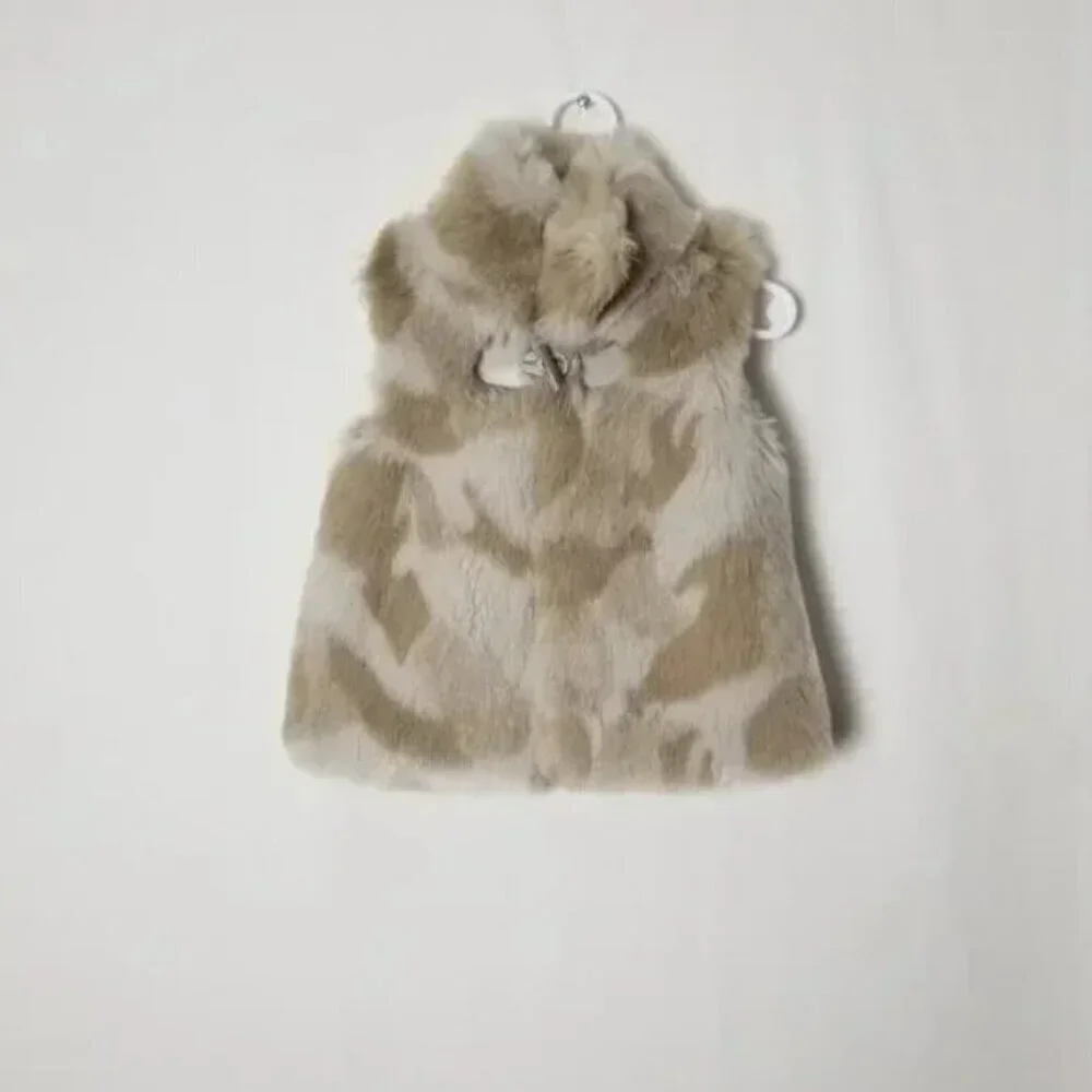 NWOT koala kids little girl faux fur Vest size 3T (B9)